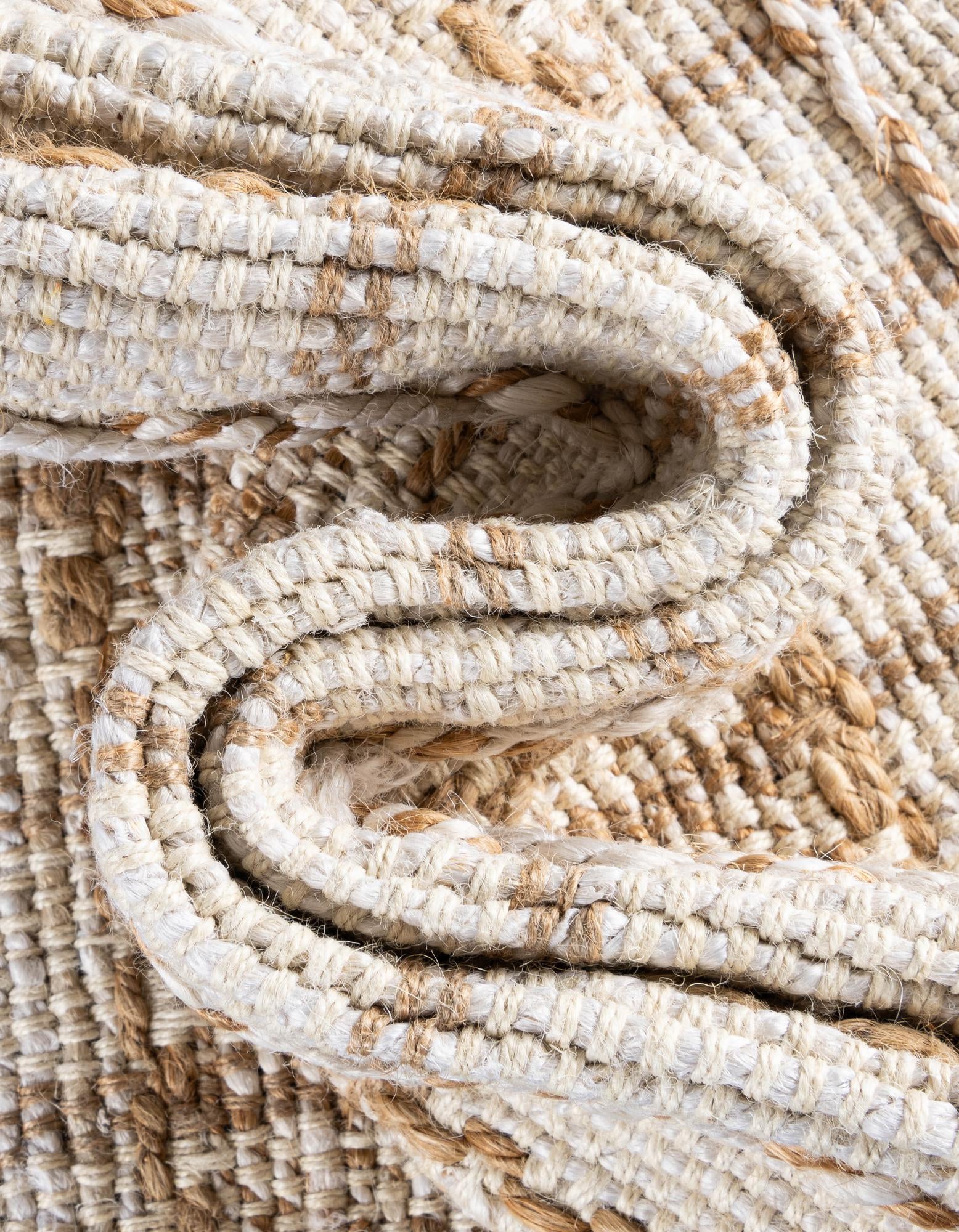2' 7 x 12' Hand Braided Laurel Handwoven Jute Runner Rug