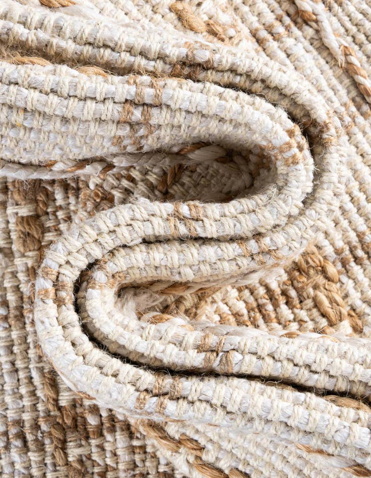 Detailansicht von 60cm x 155cm Handgeflochten Laurel Handwoven Jute Läufer Teppich