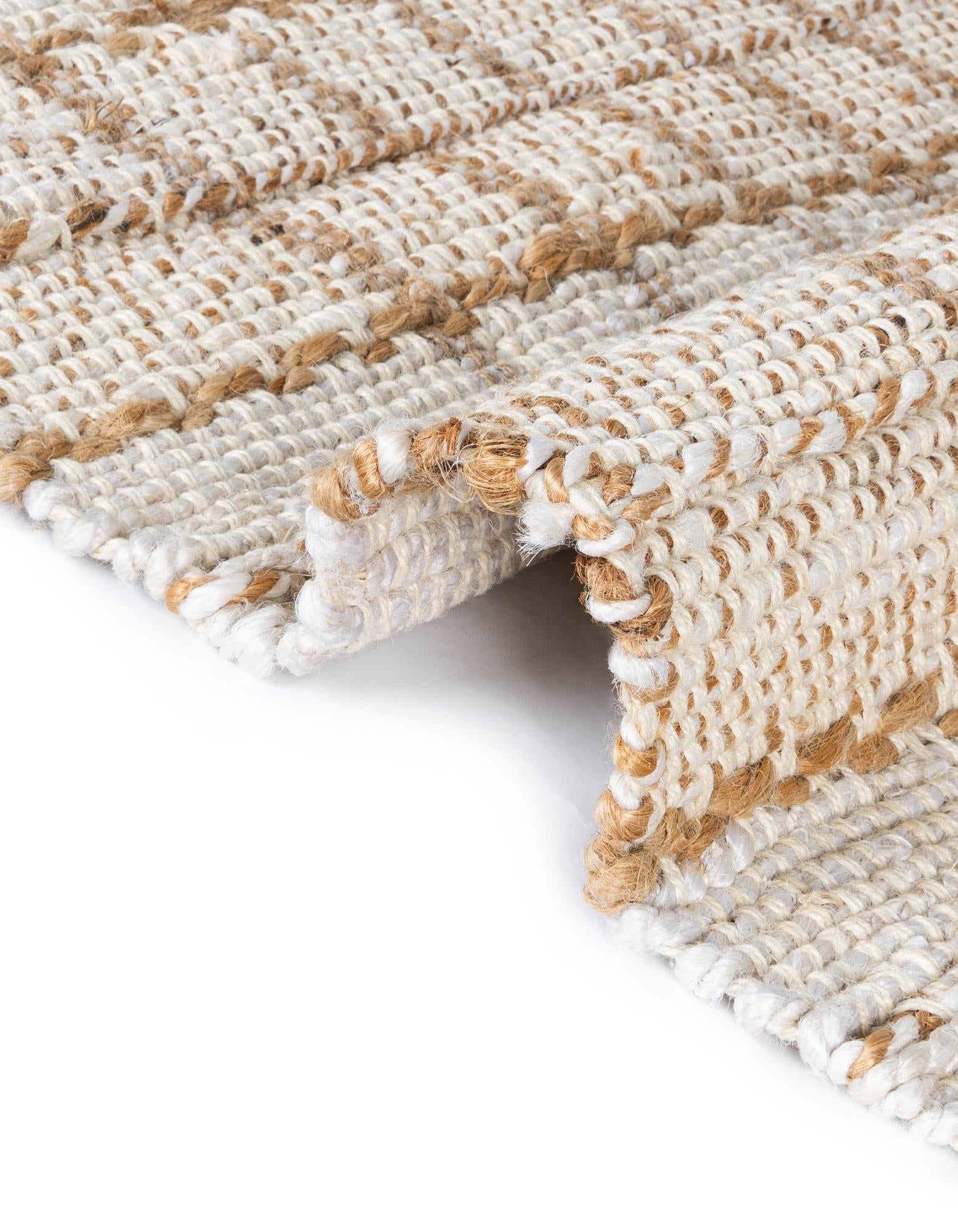 2' 7 x 12' Hand Braided Laurel Handwoven Jute Runner Rug