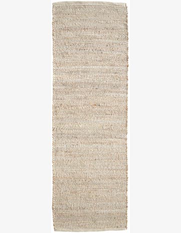 Ivory Hand Woven Laurel Handwoven Jute Runner Rug