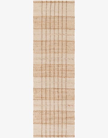 Ivory Hand Braided Laurel Handwoven Jute Runner Rug