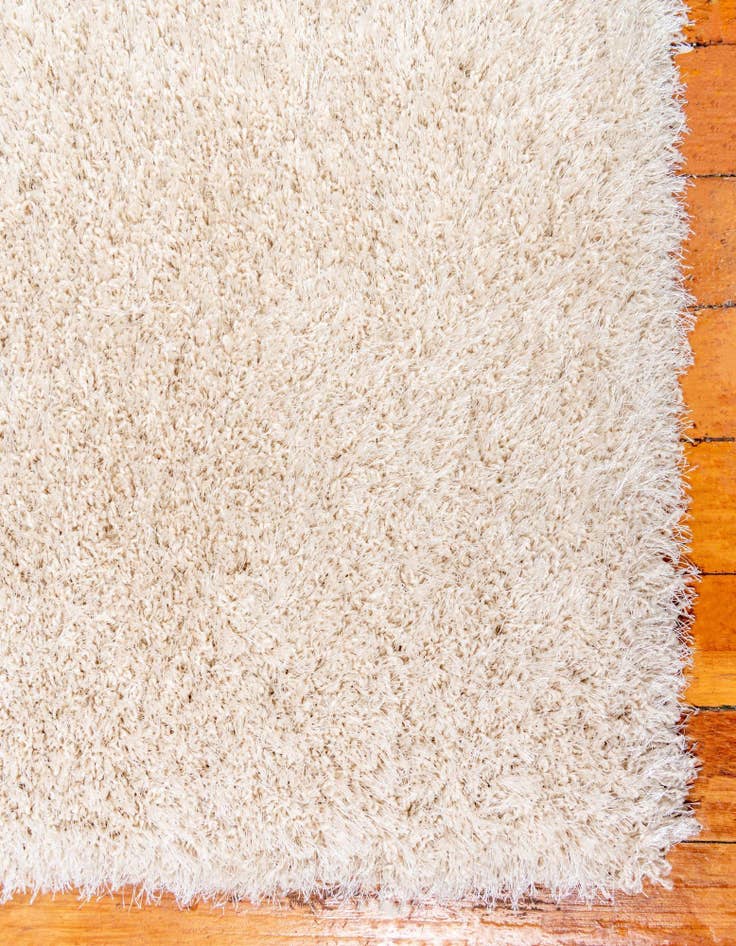 Detail image of 2' 7 x 6' Luxe Solid Shag Runner Rug