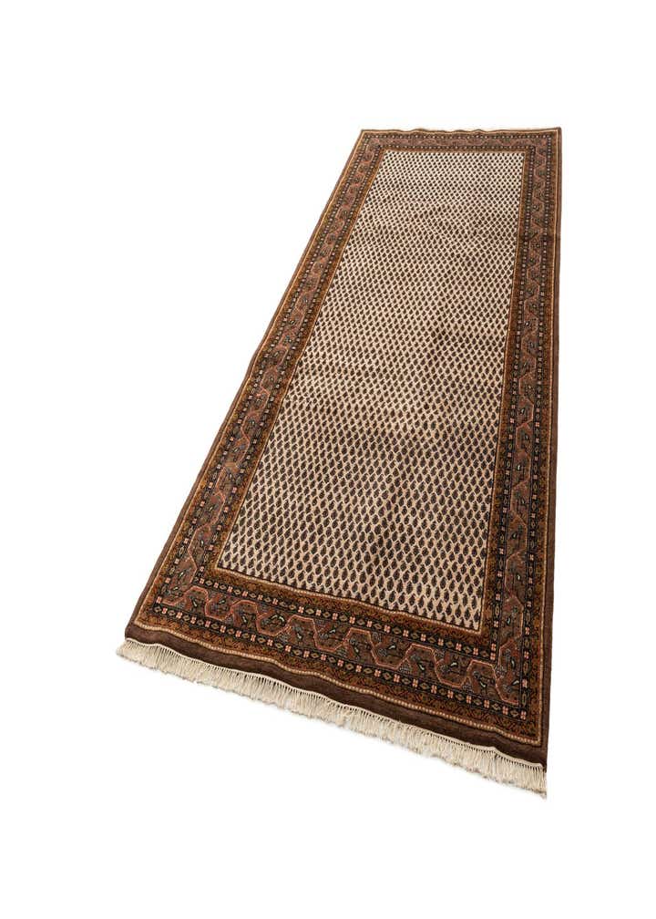 6' x 11' 6 Hand Knotted Mir Wool Runner Rug
