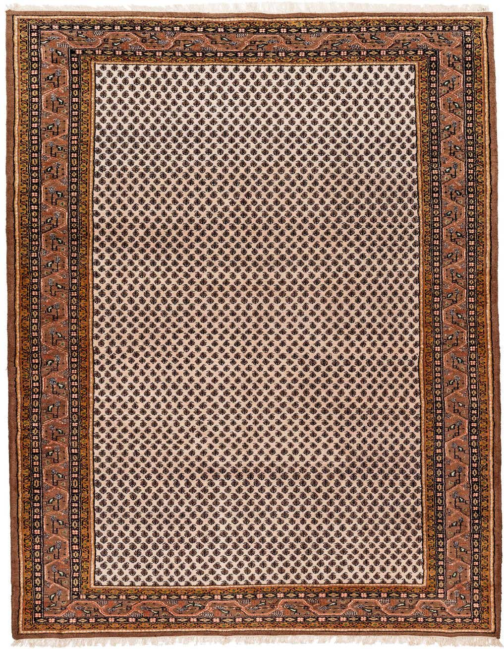 6' x 11' 6 Hand Knotted Mir Wool Runner Rug