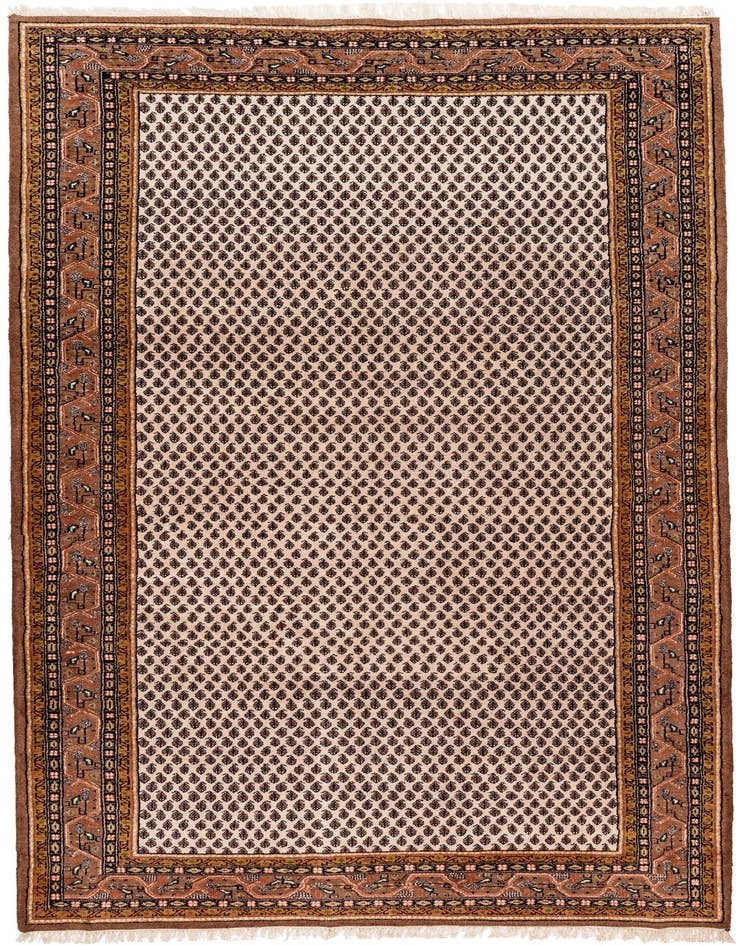 Detail image of 6' x 11' 6 Hand Knotted Mir Wool Runner Rug