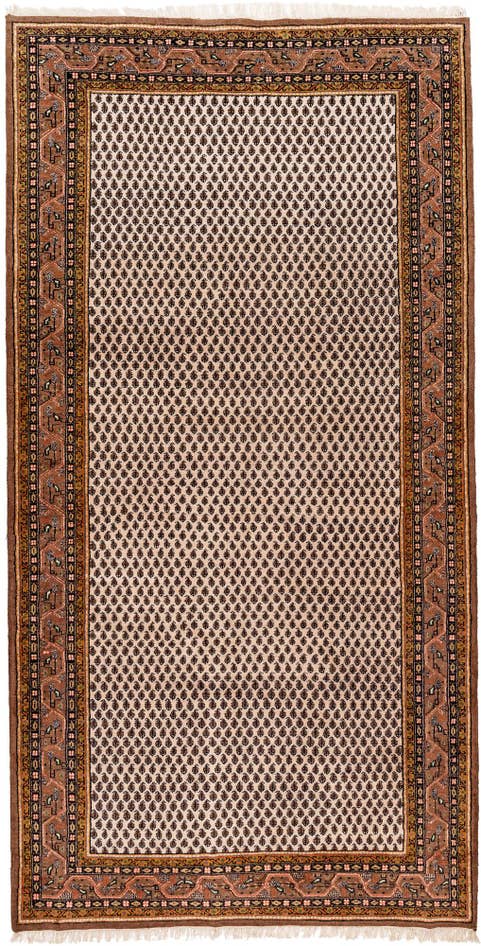 Detail image of 6' x 11' 6 Hand Knotted Mir Wool Runner Rug