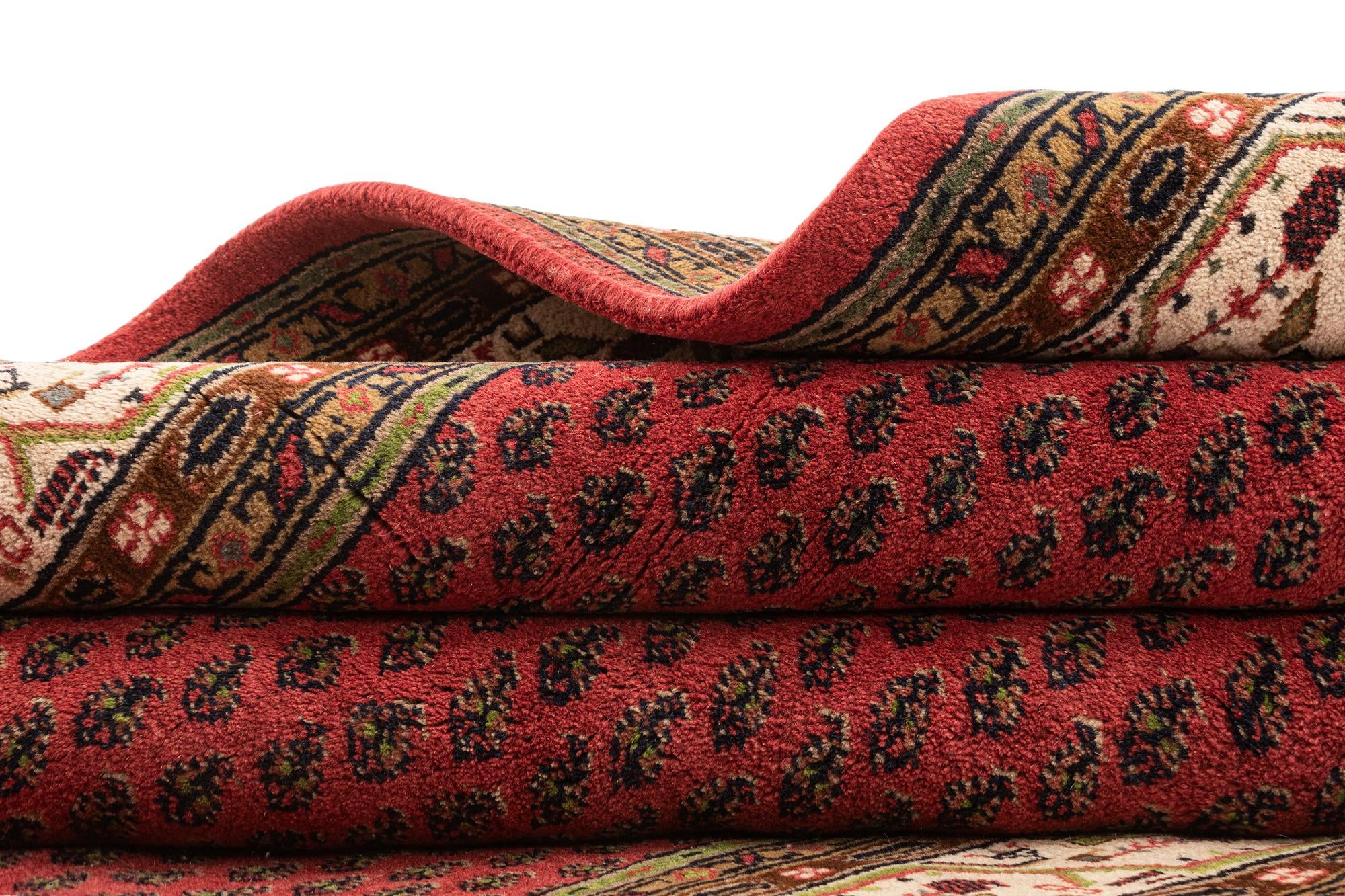 6' x 11' 6 Hand Knotted Mir Wool Runner Rug