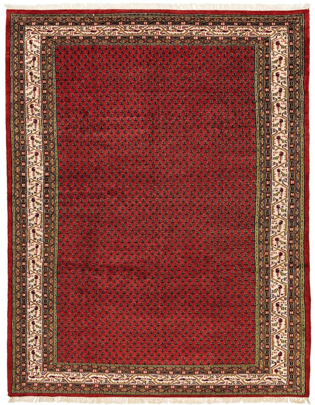 6' x 11' 6 Hand Knotted Mir Wool Runner Rug