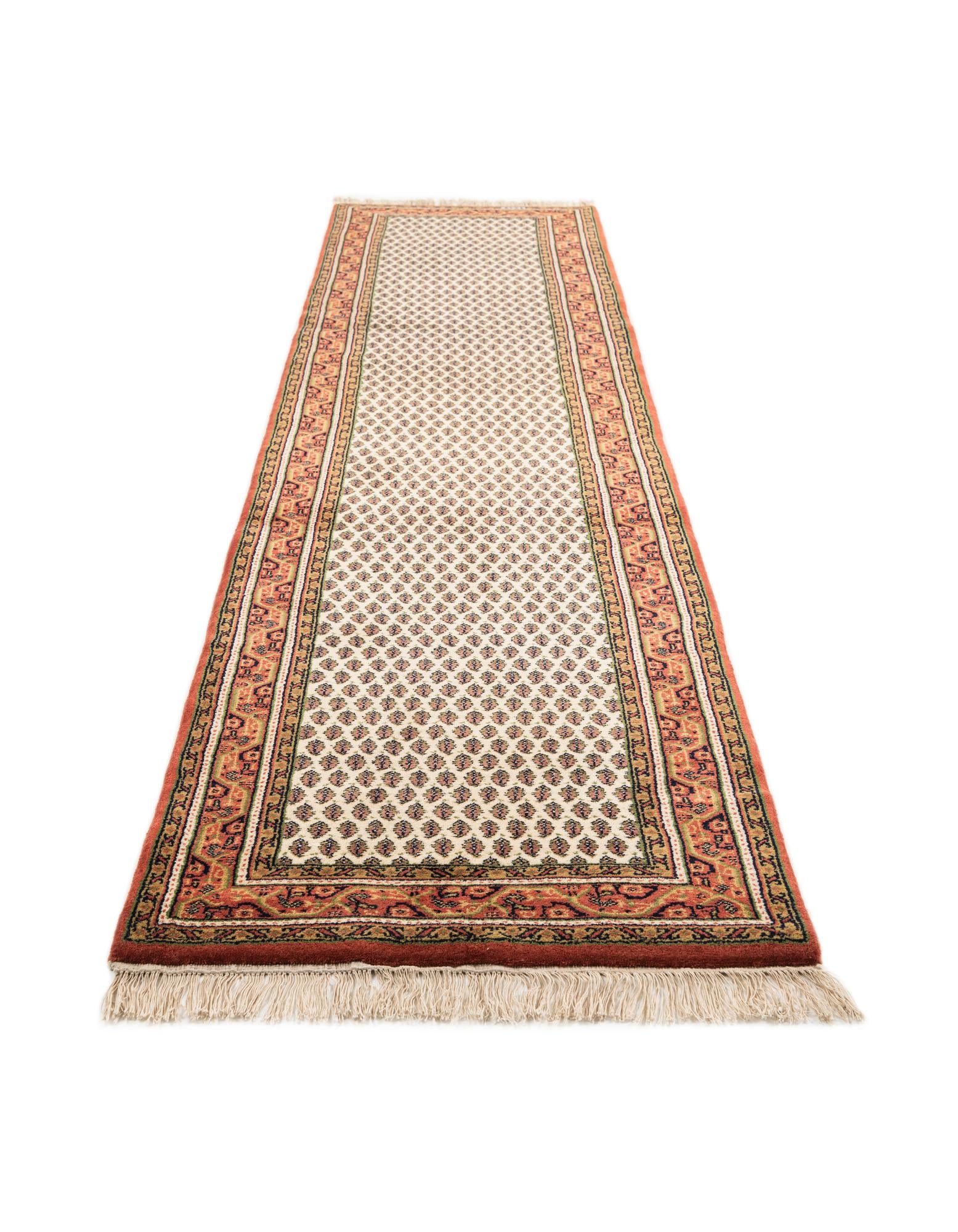 2' 8 x 11' 4 Hand Knotted Mir Wool Runner Rug
