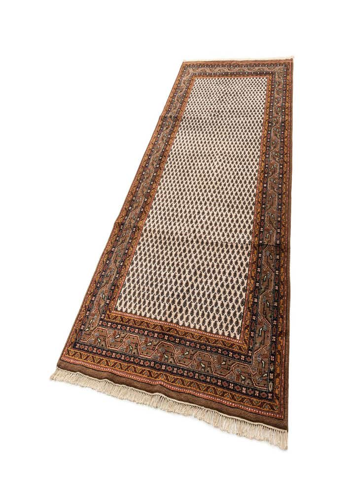 5' 3 x 10' 4 Hand Knotted Mir Wool Runner Rug