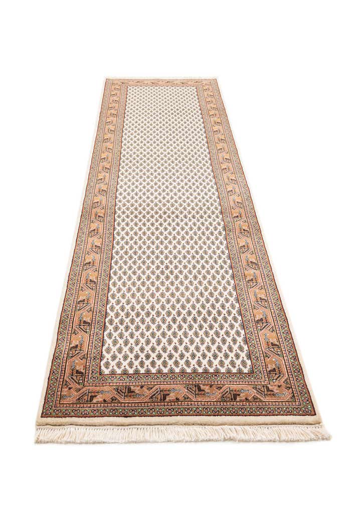2' 8 x 9' 8 Hand Knotted Mir Wool Runner Rug