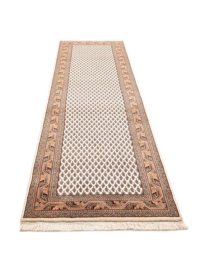 2' 8 x 9' 8 Hand Knotted Mir Wool Runner Rug