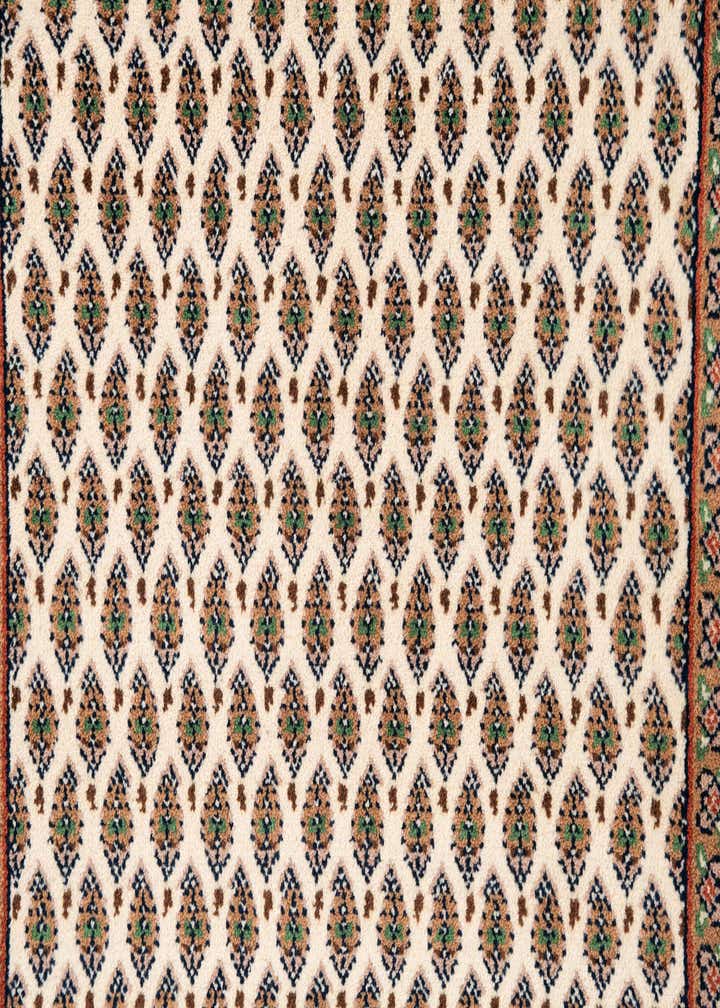 2' 8 x 9' 8 Hand Knotted Mir Wool Runner Rug