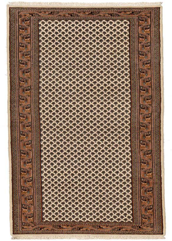 2' 8 x 9' 8 Hand Knotted Mir Wool Runner Rug