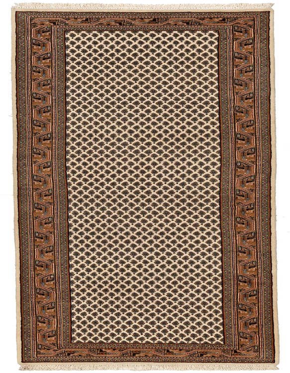 Detail image of 2' 8 x 9' 8 Hand Knotted Mir Wool Runner Rug