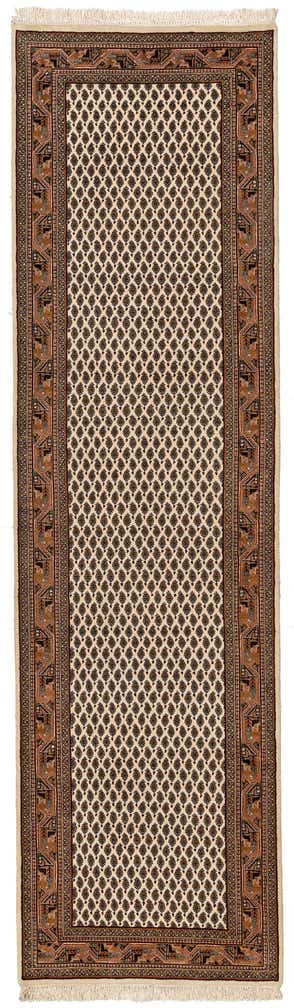 2' 8 x 9' 8 Hand Knotted Mir Wool Runner Rug