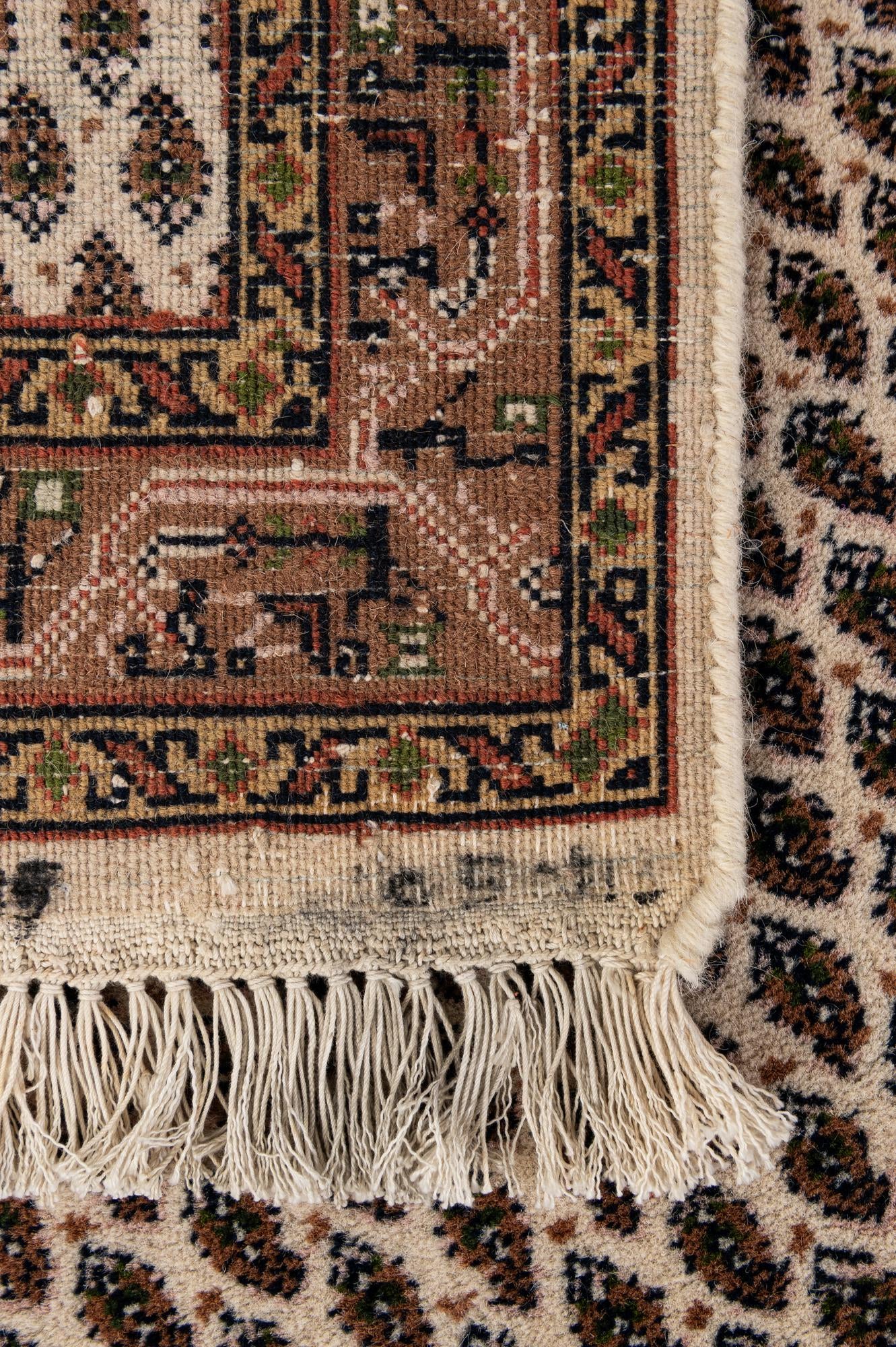 2' 4 x 4' 5 Hand Knotted Mir Wool Runner Rug