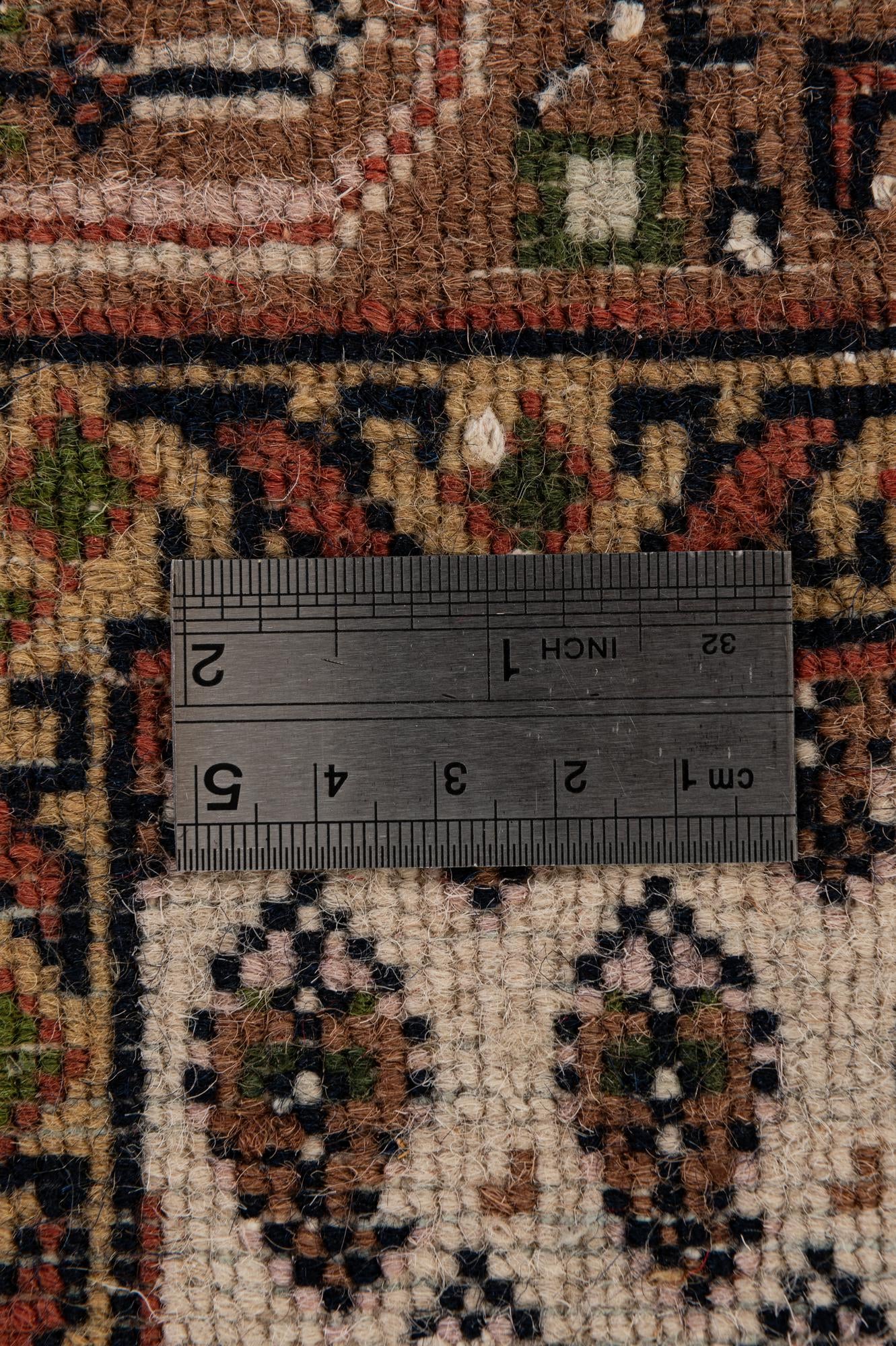 2' 4 x 4' 5 Hand Knotted Mir Wool Runner Rug