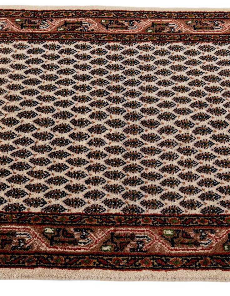 Detail image of 2' 4 x 4' 5  Hand Knotted Mir Wool Runner Rug