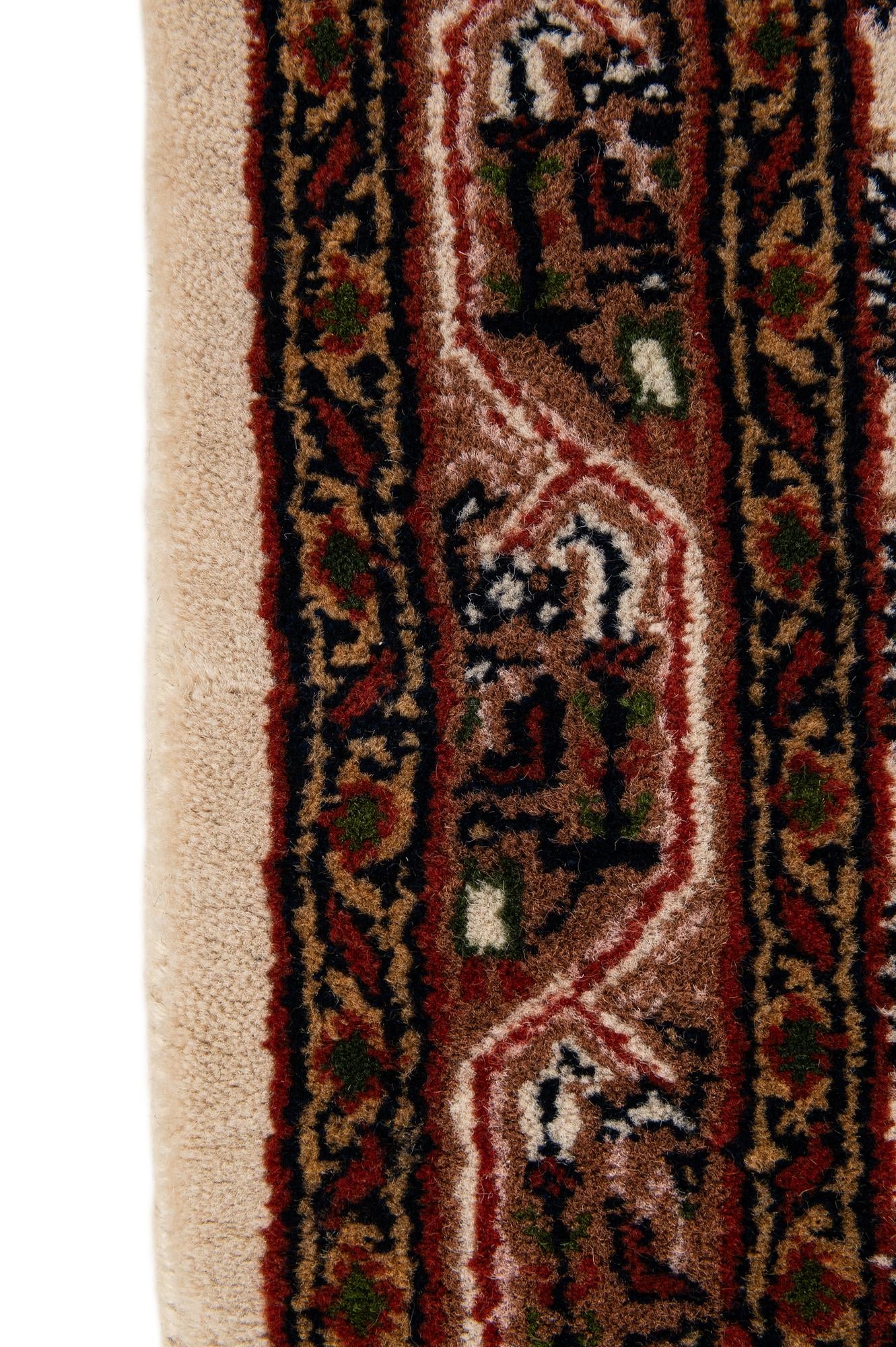 2' 4 x 4' 5 Hand Knotted Mir Wool Runner Rug