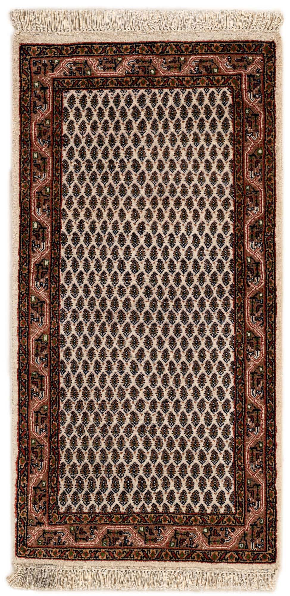 2' 4 x 4' 5 Hand Knotted Mir Wool Runner Rug