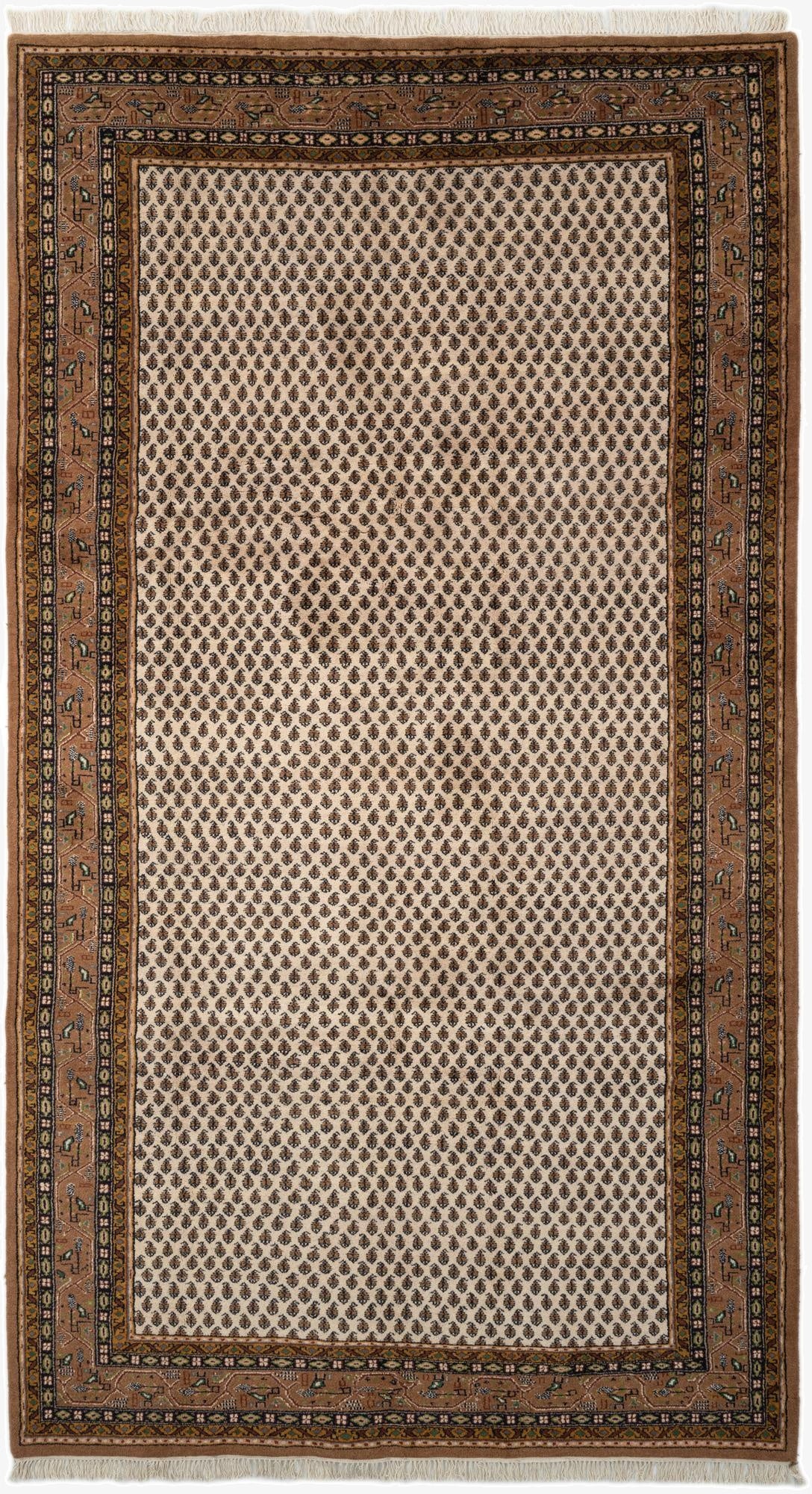 6' 2 x 11' 7  Hand Knotted Mir Wool Runner Rug
