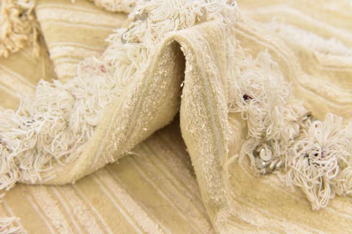 4' 6 x 8' Hand Knotted Moroccan Wool Runner Rug