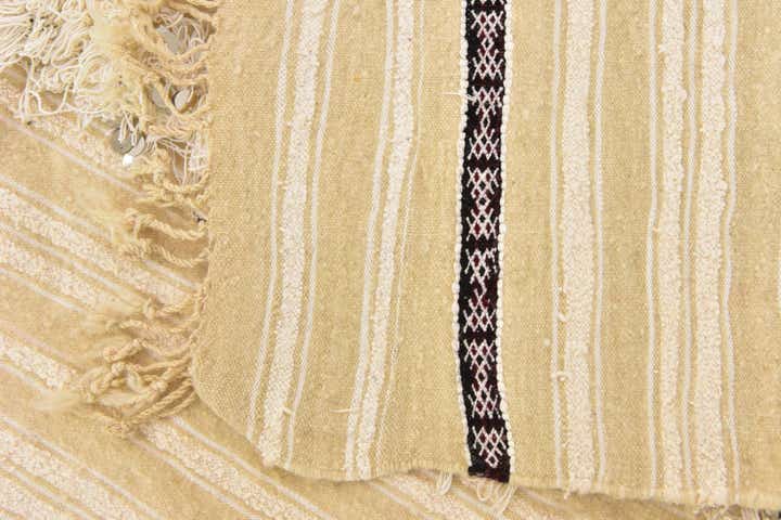 4' 6 x 8' Hand Knotted Moroccan Wool Runner Rug