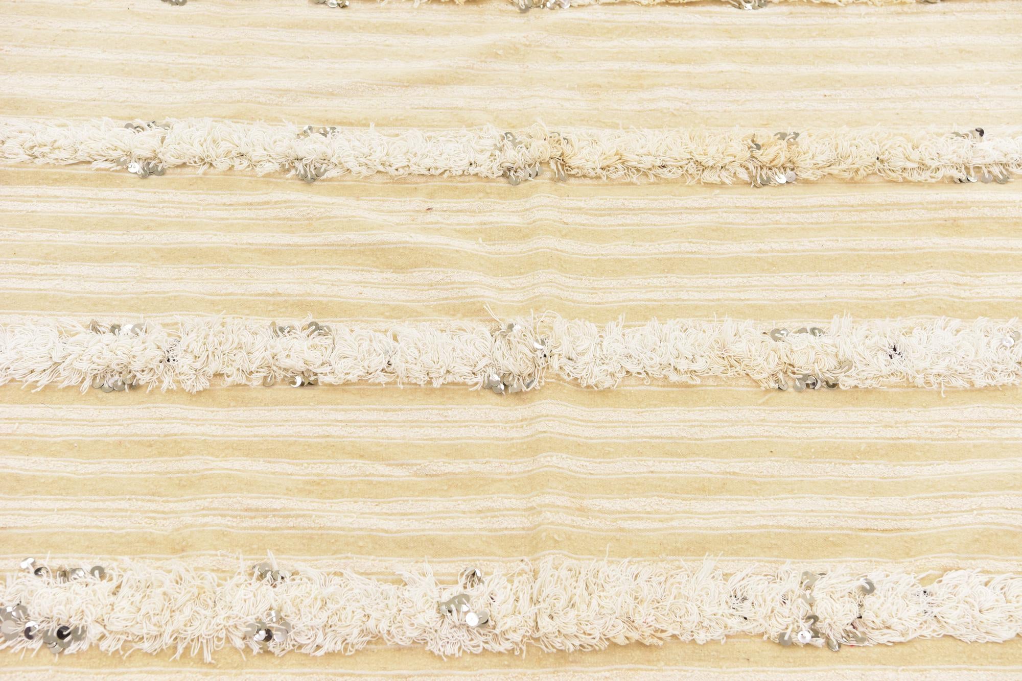 4' 6 x 8' Hand Knotted Moroccan Wool Runner Rug