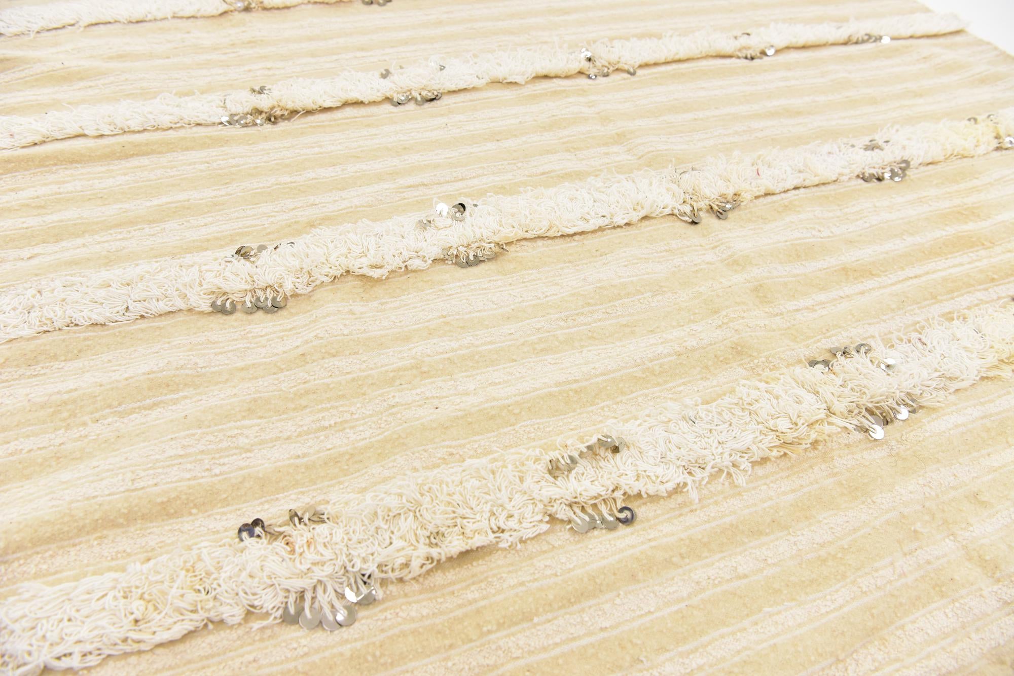 4' 6 x 8' Hand Knotted Moroccan Wool Runner Rug