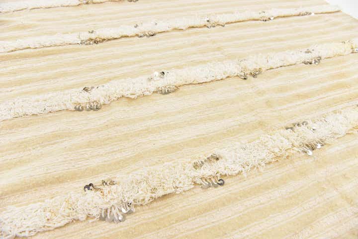 4' 6 x 8' Hand Knotted Moroccan Wool Runner Rug