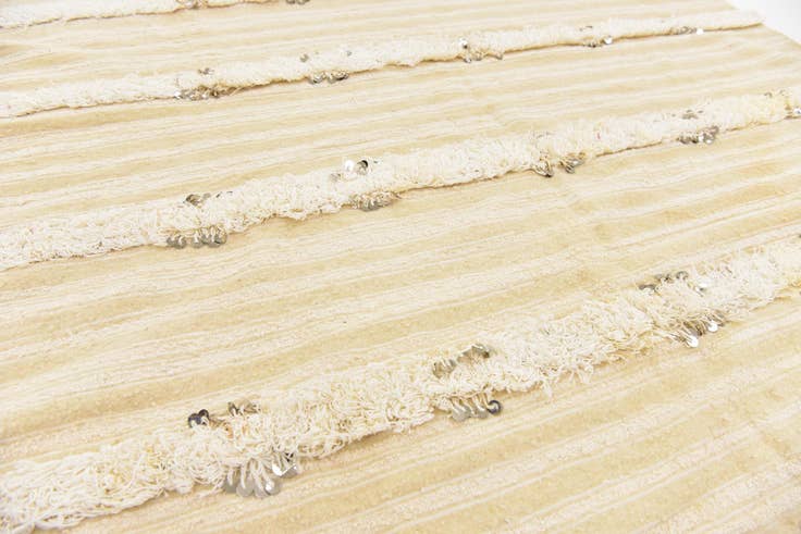 Detail image of 4' 6 x 8' Hand Knotted Moroccan Wool Runner Rug