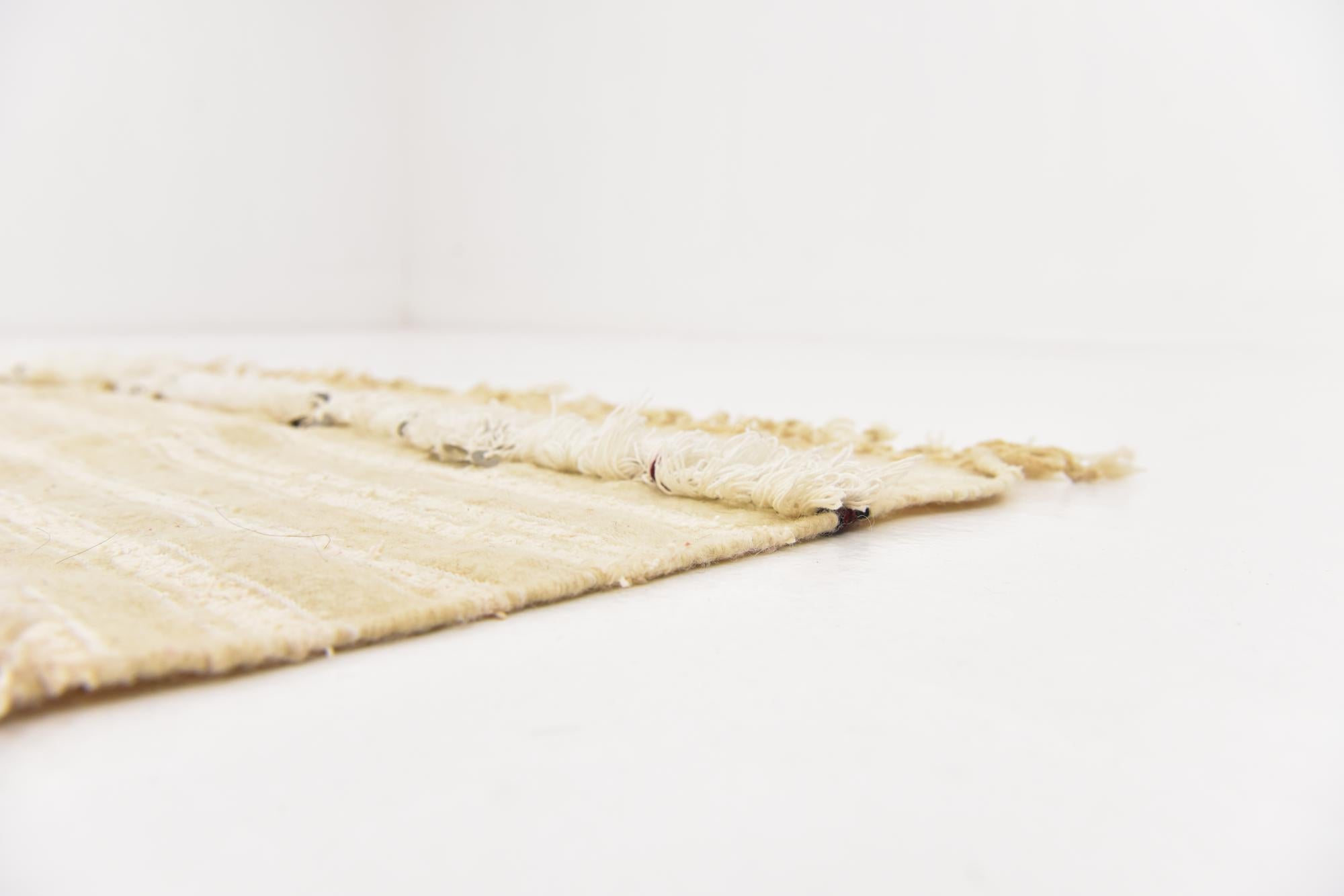 4' 6 x 8' Hand Knotted Moroccan Wool Runner Rug