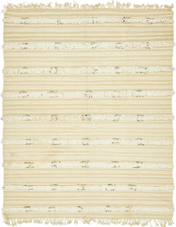 Detail image of 4' 6 x 8' Hand Knotted Moroccan Wool Runner Rug