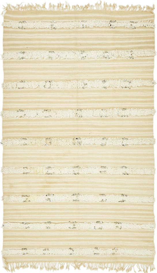 Detail image of 4' 6 x 8' Hand Knotted Moroccan Wool Runner Rug