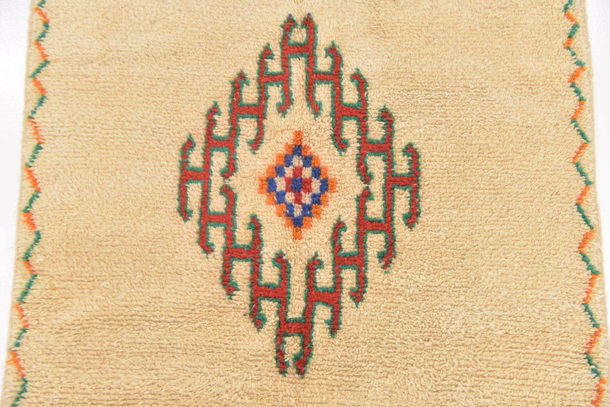 4' 6 x 8' 2 Hand Knotted Moroccan Wool Runner Rug