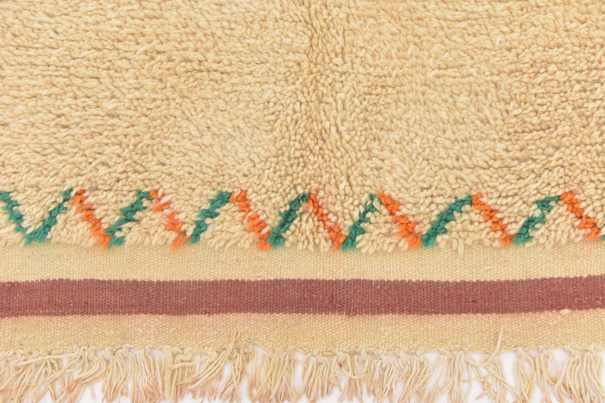 4' 6 x 8' 2 Hand Knotted Moroccan Wool Runner Rug