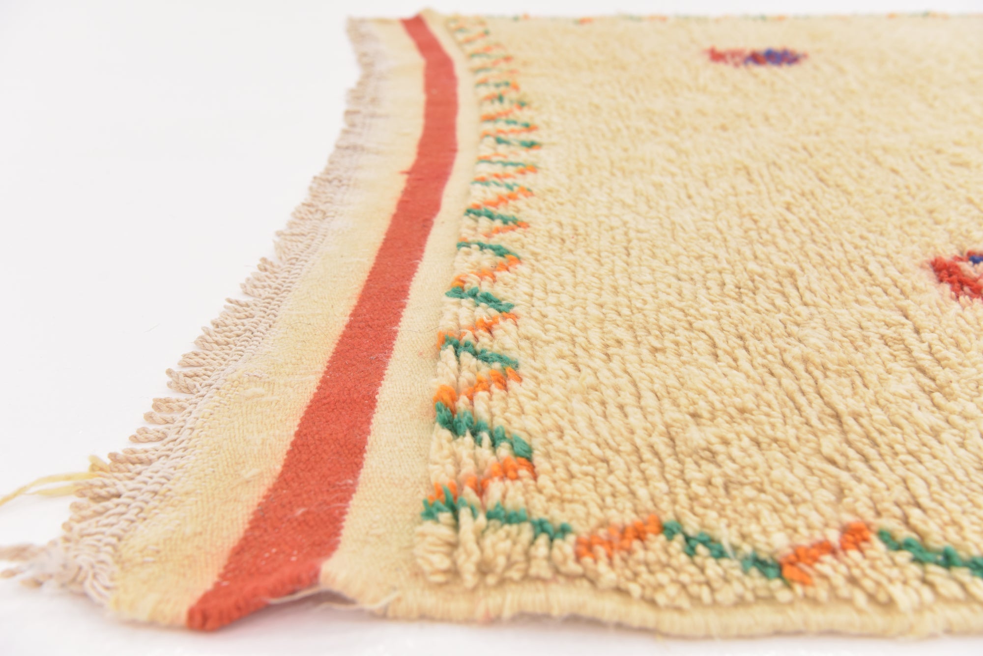4' 6 x 8' 2 Hand Knotted Moroccan Wool Runner Rug