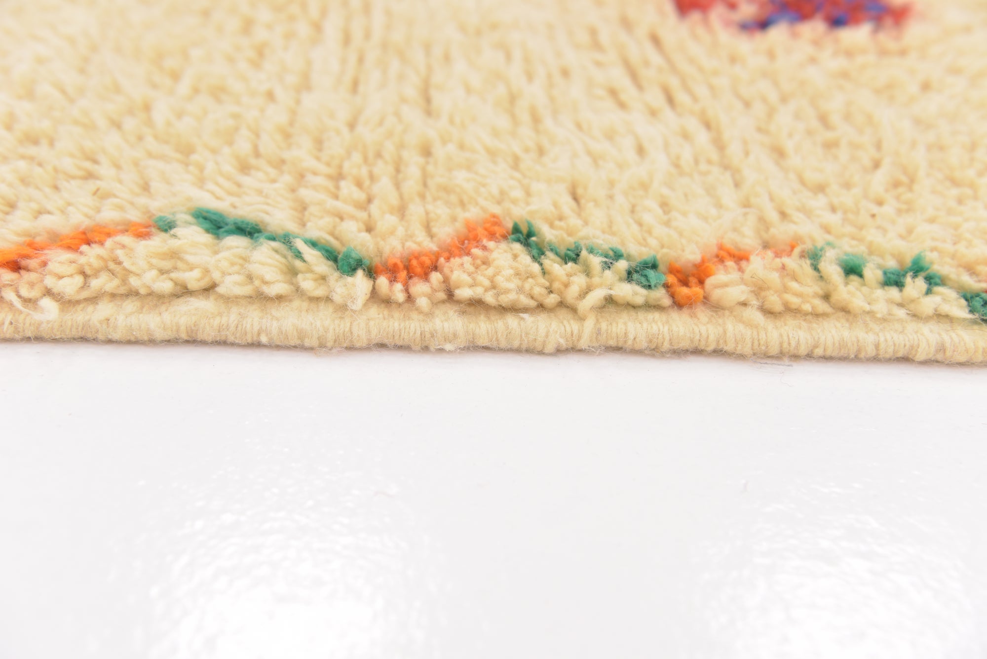 4' 6 x 8' 2 Hand Knotted Moroccan Wool Runner Rug