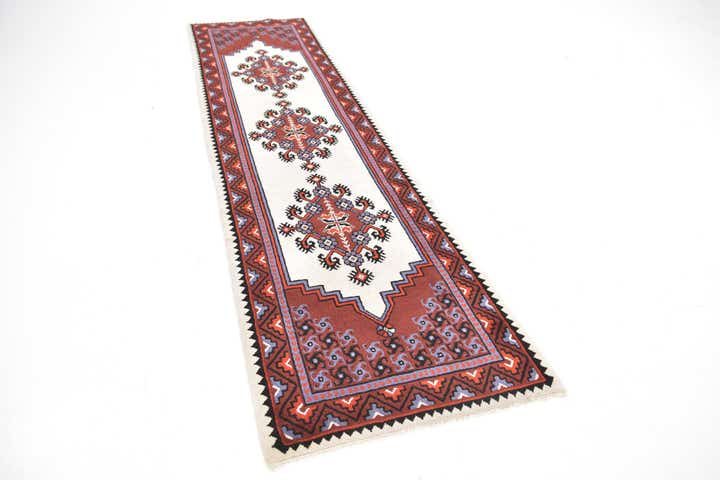 2' 9 x 10' 8 Hand Knotted Moroccan Wool Runner Rug