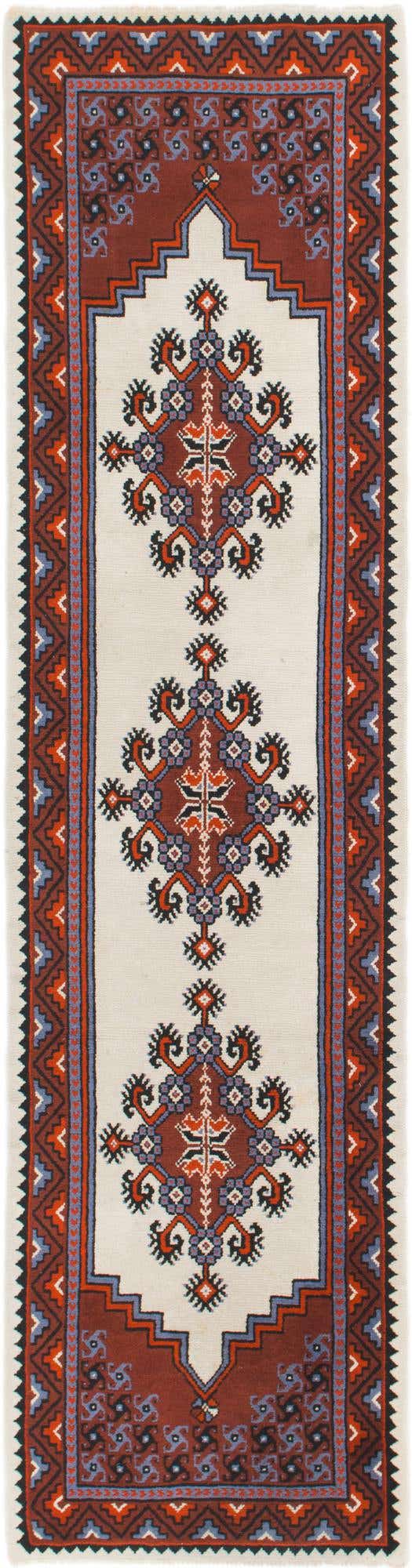 2' 9 x 10' 8 Hand Knotted Moroccan Wool Runner Rug