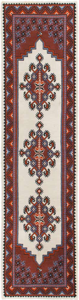 2' 9 x 10' 8 Hand Knotted Moroccan Wool Runner Rug