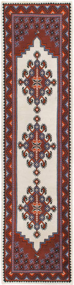 Detail image of 2' 9 x 10' 8 Hand Knotted Moroccan Wool Runner Rug