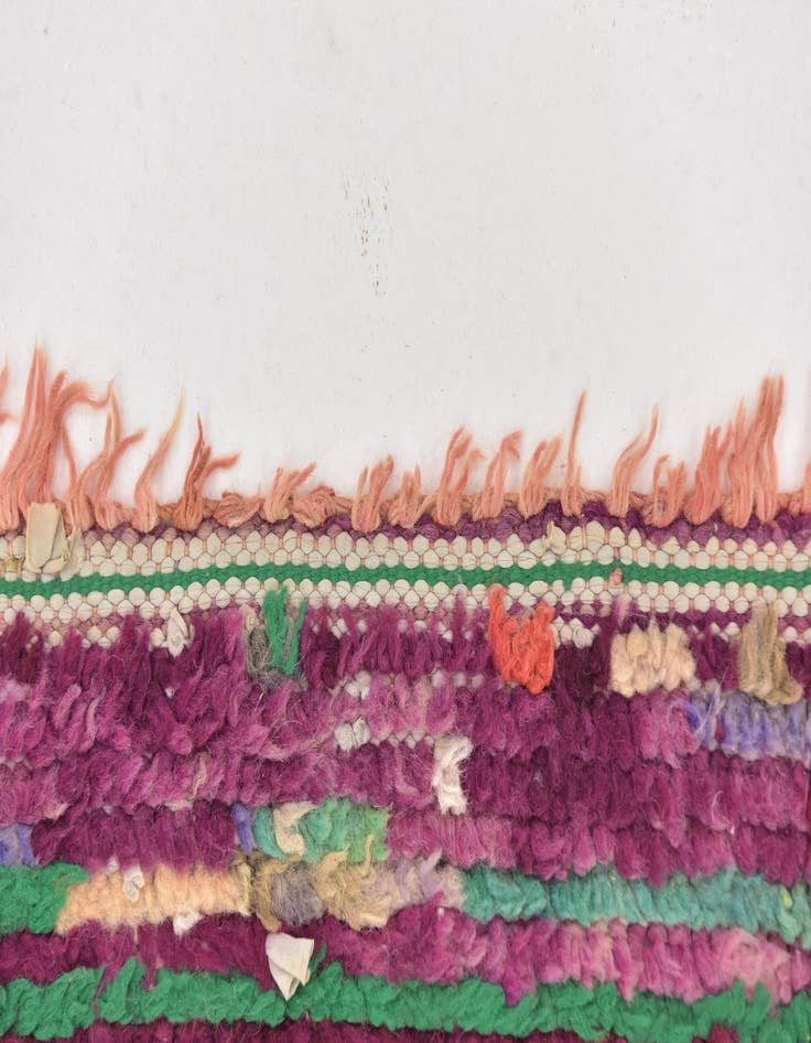 Detail image of 5' x 11'  Hand Knotted Moroccan Wool Runner Rug