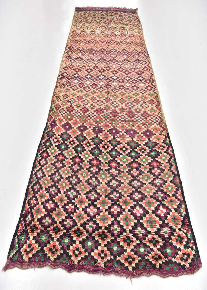 5' x 11' Hand Knotted Moroccan Wool Runner Rug