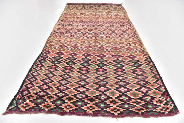 5' x 11' Hand Knotted Moroccan Wool Runner Rug