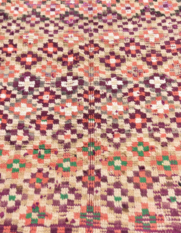Detail image of 5' x 11' Hand Knotted Moroccan Wool Runner Rug