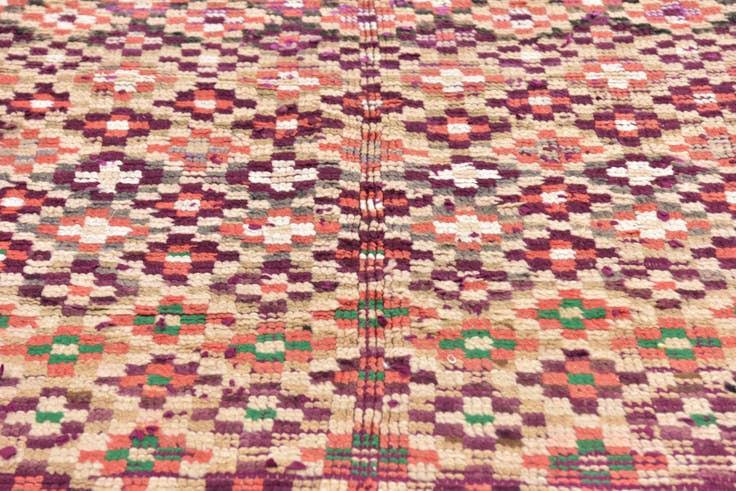 Detail image of 5' x 11' Hand Knotted Moroccan Wool Runner Rug