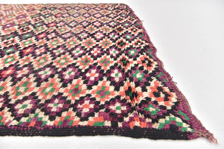 Detail image of 5' x 11' Hand Knotted Moroccan Wool Runner Rug