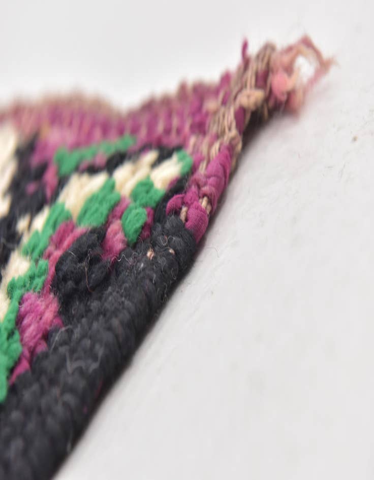 Detail image of 5' x 11'  Hand Knotted Moroccan Wool Runner Rug